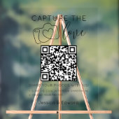 Capture the Liebe QR Code Black Simple Modern Chic Acrylschild (Neutral)