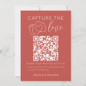 Capture the Liebe Qr Code Deep Kastanienholz Chic (Vorderseite)