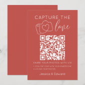 Capture the Liebe Qr Code Deep Kastanienholz Chic (Vorne/Hinten)