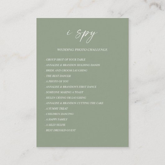 Capture the Liebe QR Code Hochzeit Foto Sharing Begleitkarte (Rückseite)