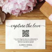 Capture the Liebe QR Code Hochzeit Foto Sharing Einladung