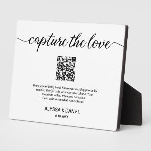 Capture the Liebe QR Code Hochzeit Foto Sharing Fotoplatte