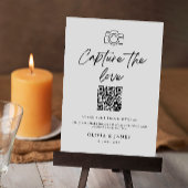 Capture the Liebe Qr Code Sign, Minimalistisch Einladung