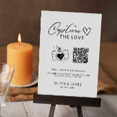 Capture the Liebe Qr Code Sign, Minimalistisch Einladung
