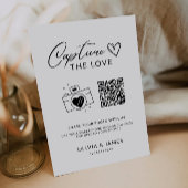 Capture the Liebe Qr Code Sign, Minimalistisch Einladung