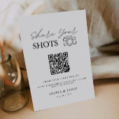 Capture the Liebe Qr Code Sign, modern Einladung