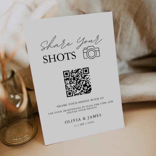 Capture the Liebe Qr Code Sign, modern Einladung