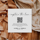 Capture the Liebe QR Code Wedding Foto Sharing Begleitkarte