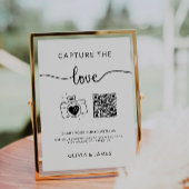 Capture the Liebe QR Code Wedding Foto Sign, Einladung