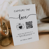 Capture the Liebe QR Code Wedding Foto Sign, Einladung