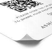 Capture the Liebe Qr Code Wedding Poster (Ecke)