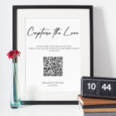 Capture the Liebe QR Code Wedding Sign Poster
