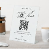 Capture the Liebe Qr Code Wedding Sockelschild (In SItu)