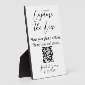 Capture the Liebe QR code wedsign Fotoplatte (Seite)