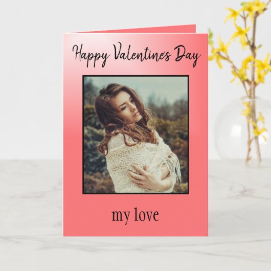 Capture the Liebe Valentine's Day Foto Karte (Gelbe Blume)