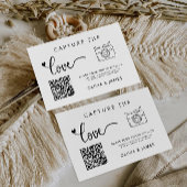Capture the Liebe Wedding QR Code Card, Foto