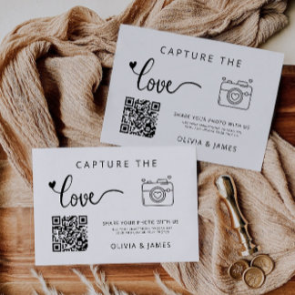 Capture the Liebe Wedding QR Code Card, Foto