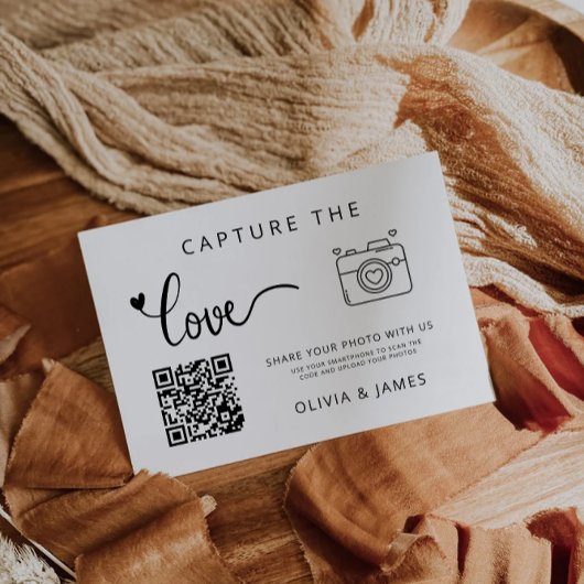 Capture the Liebe Wedding QR Code Card, Foto