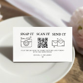 Capture the Liebe Wedding QR Code Card, Foto Begleitkarte