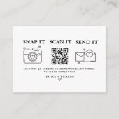 Capture the Liebe Wedding QR Code Card, Foto Begleitkarte (Vorderseite)