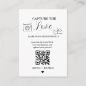 Capture the Liebe Wedding QR Code Card, Foto Card Begleitkarte (Vorderseite)