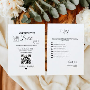 Capture the Liebe Wedding QR Code Card, Foto Card Begleitkarte