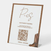 Capture the Liebe Wedding QR Code Card Foto Card C Sockelschild (Vorderseite)