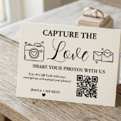 Capture the Liebe Wedding QR Code Card, Foto Card Einladung