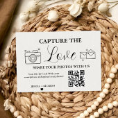 Capture the Liebe Wedding QR Code Card, Foto Card Einladung