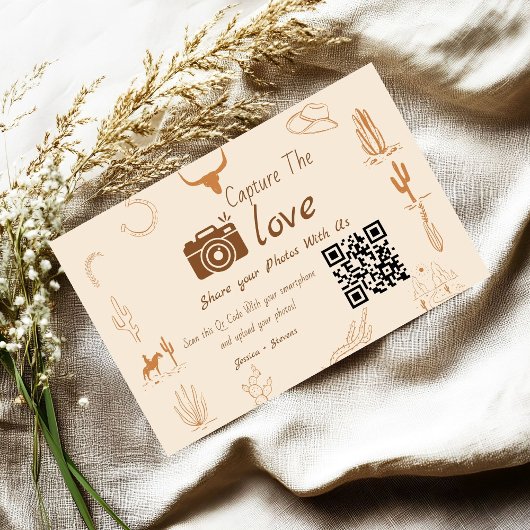 Capture the Liebe Wedding QR Code Card, Foto Card Einladung