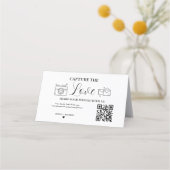Capture the Liebe Wedding QR Code Card, Foto Card Treuekarte (Vorderseite)