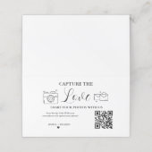 Capture the Liebe Wedding QR Code Card, Foto Card Treuekarte (Außenseite Aufgefaltet)