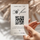 Capture the Liebe Wedding QR Code Enclosure Card Begleitkarte