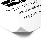 Capture the Liebe Wedding Social Media Hashtag Poster (Ecke)