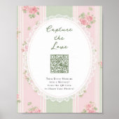 Capture The Love Bridal Shower QR code Poster (Vorne)