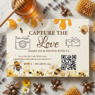 Capture the Love Hochzeits-QR-Code-Karte, Fotokart Einladung