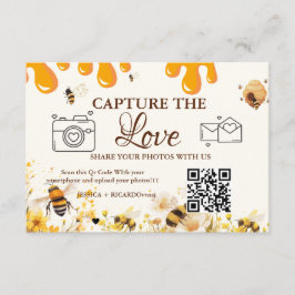 Capture the Love Hochzeits-QR-Code-Karte, Fotokart Einladung