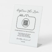 Capture The Love Photo Sharing QR Code  Sockelschild (Vorderseite)