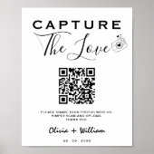 Capture The Love Share The Love Moderner QR-Code Poster (Vorne)