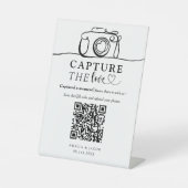 Capture the Love Simple Wedding Sockelschild (Vorderseite)