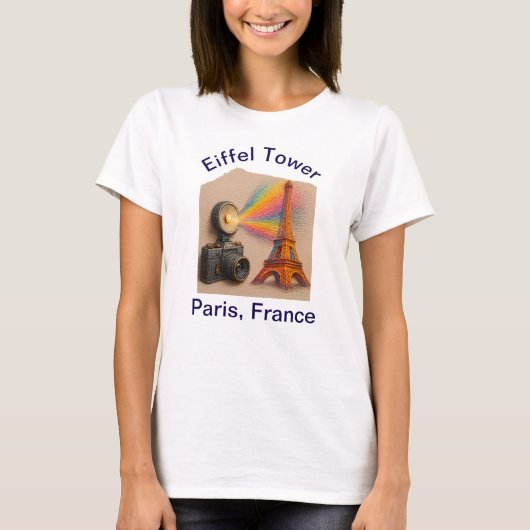  Capture the Magic of the World – Eiffel Tower T-Shirt (Vorderseite)