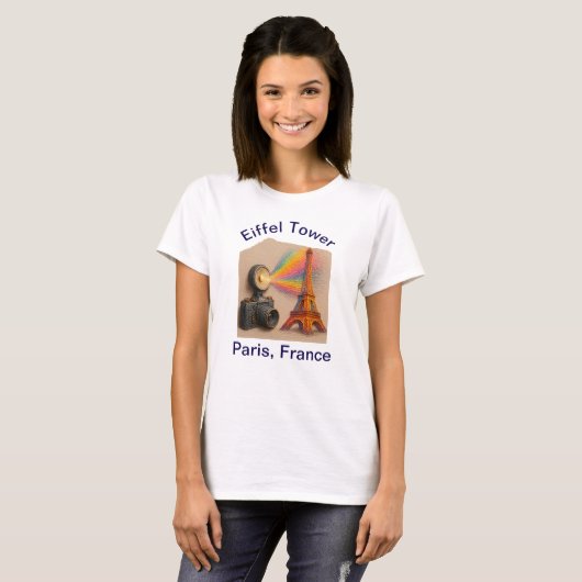  Capture the Magic of the World – Eiffel Tower T-Shirt (Vorne ganz)