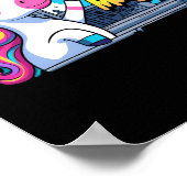 Capture the Magic Unicorn Sticker Poster (Ecke)