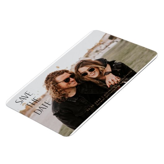 Capture the Moment Foto Wedding Save the Date Magnet (Linke Seite)