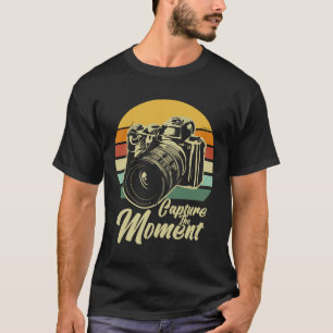 Capture the Moment Retro Vintag Camera Fotografy T-Shirt
