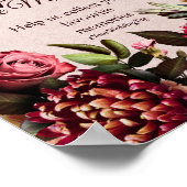 Capture the Moment Wedding Sign Poster (Ecke)