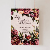 Capture the Moment Wedding Sign Poster