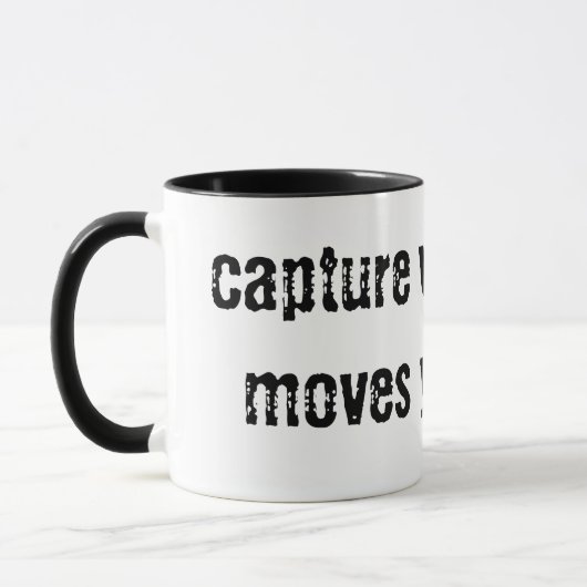 Capture, was dich bewegt tasse (Links)