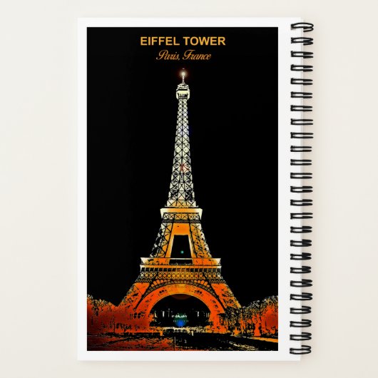 Capture your Erinnerungen: Eiffelturm-Reise Notizblock (Rückseite)