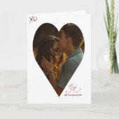 Capture Your Heart I Valentine's Day Foto Card Dankeskarte (Vorderseite)
